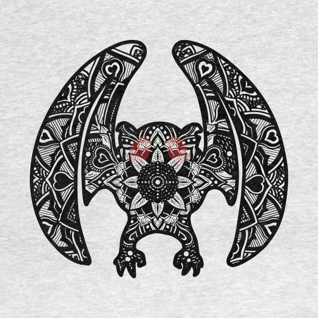 Mothman Mandala WV Yoga Design by Get Hopped Apparel